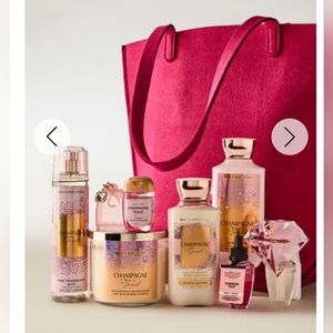 NIB Bath And Body Works Champagne Toast Iconic 9-piece Bundle
